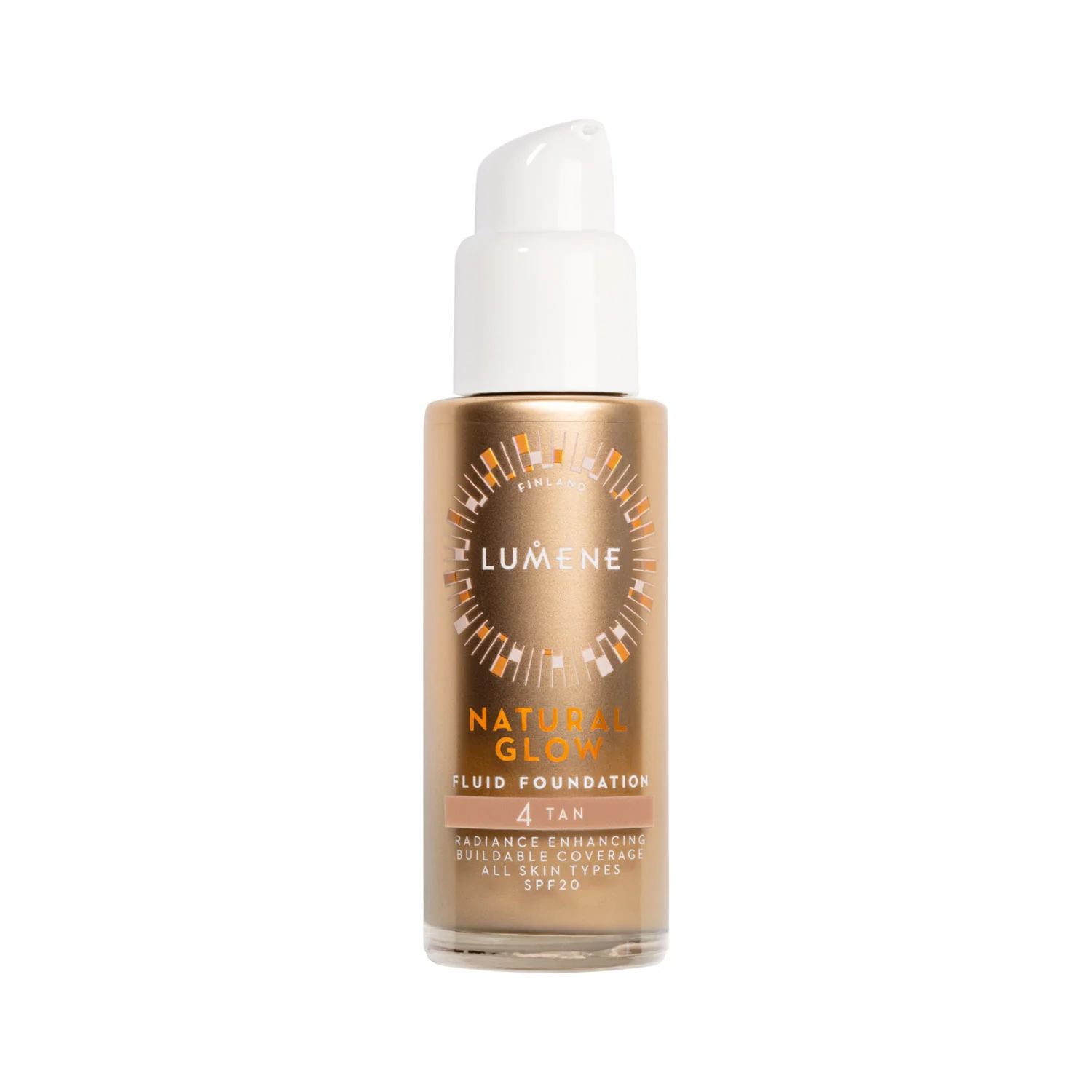 Lumene Natural Glow podkład rozświetlający 4 Tan SPF 20, 30 ml