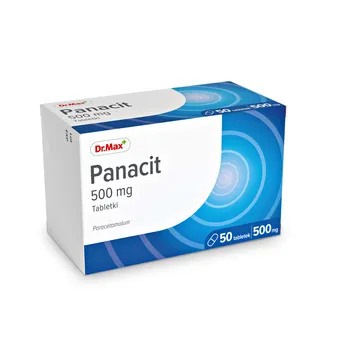 Panacit Dr.Max, lek przeciwbólowy i przeciwgorączkowy, 50 tabletek 