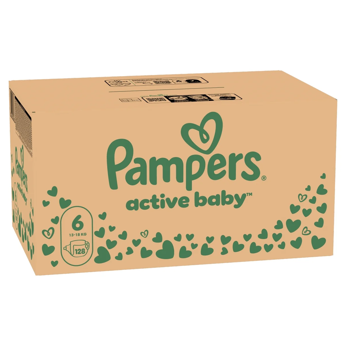 Pampers Active Baby 6 rozmiar 6, 13-18 kg, 128 szt.