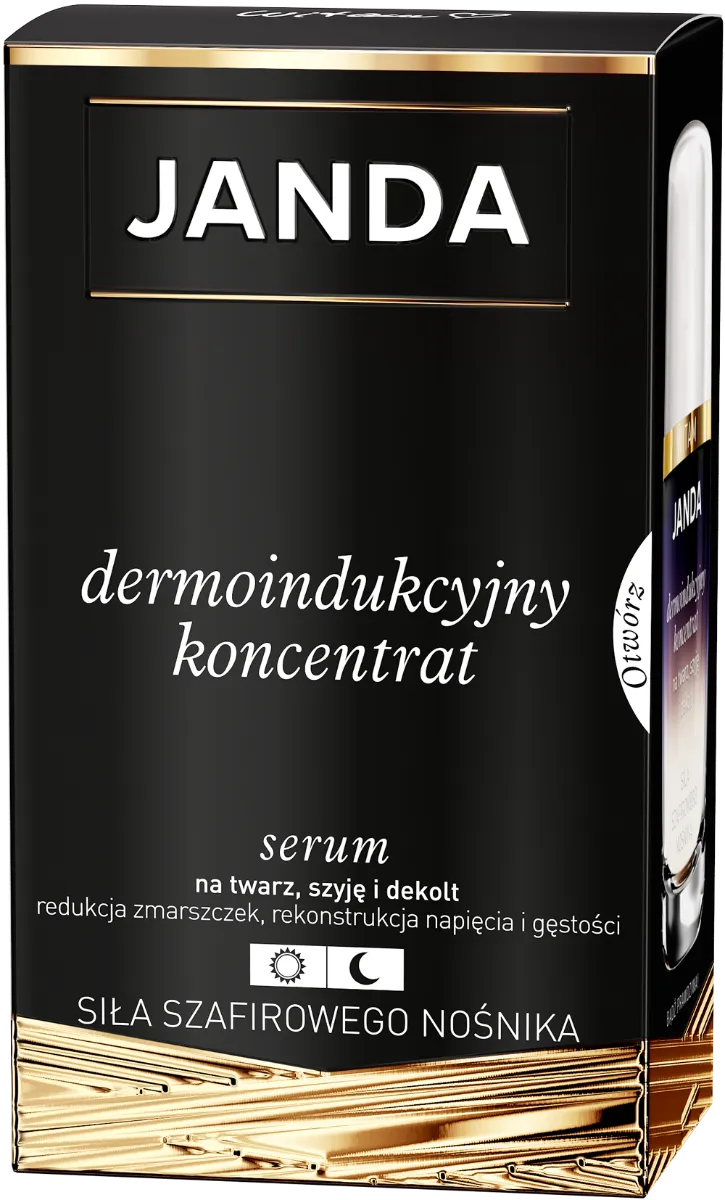 Janda Siła Szafirowego Nośnika dermoindukcyjne serum na twarz, szyję i dekolt, 30 ml