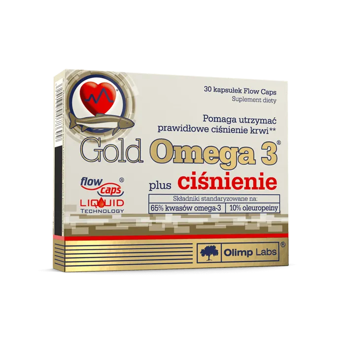 OLIMP Gold Omega 3 Plus ciśnienie, suplement diety, 30 kapsułek