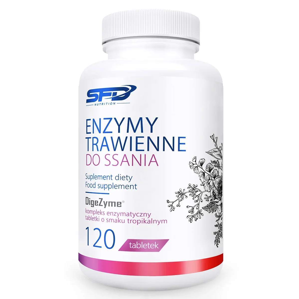 SFD enzymy trawienne 120 tabletek do ssania