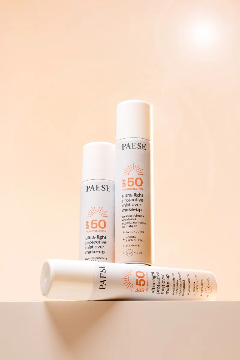 Paese ultralekka mgiełka na makijaż z SPF50, 75 ml