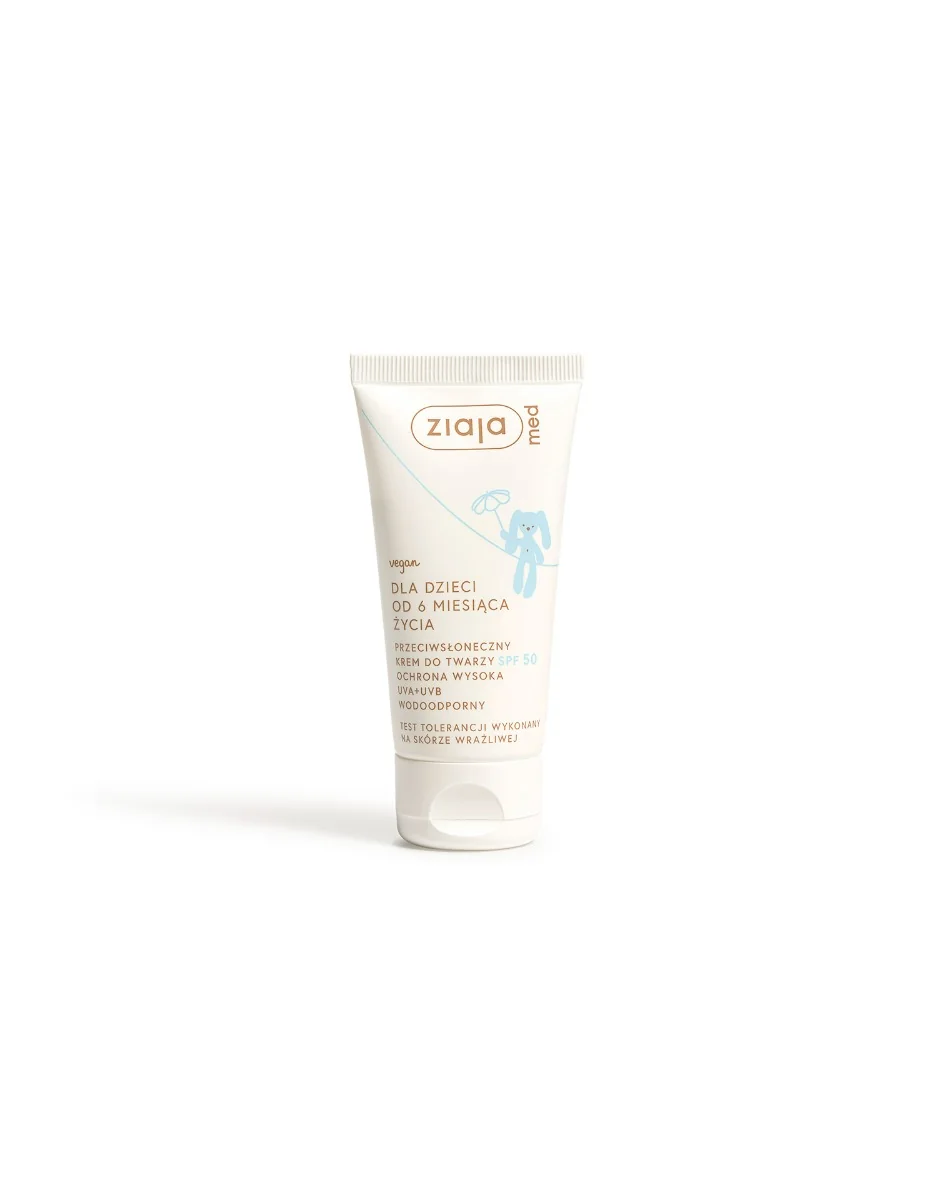 Ziaja Med krem do twarzy dla dzieci SPF 50 wodoodporny, 50 ml