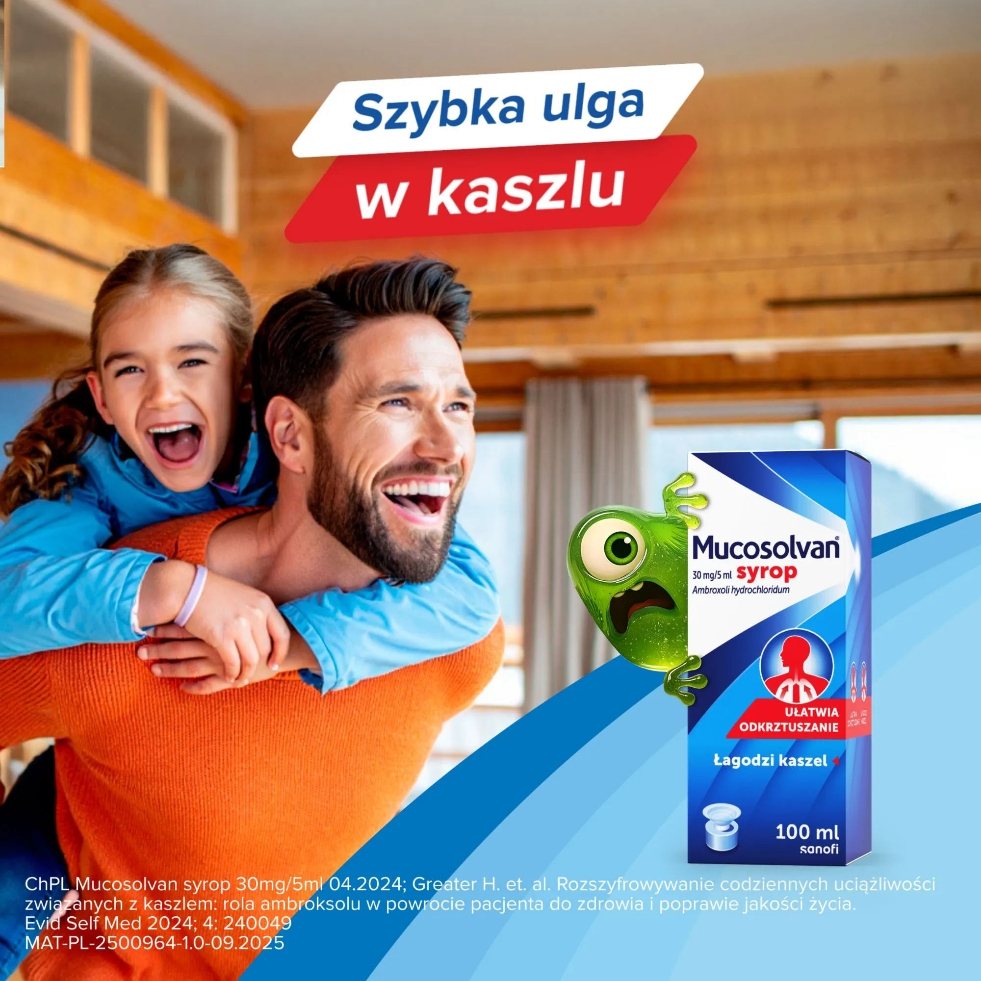 Mucosolvan Ambroxoli hydrochloridum 30 mg/5 ml syrop, 100 ml