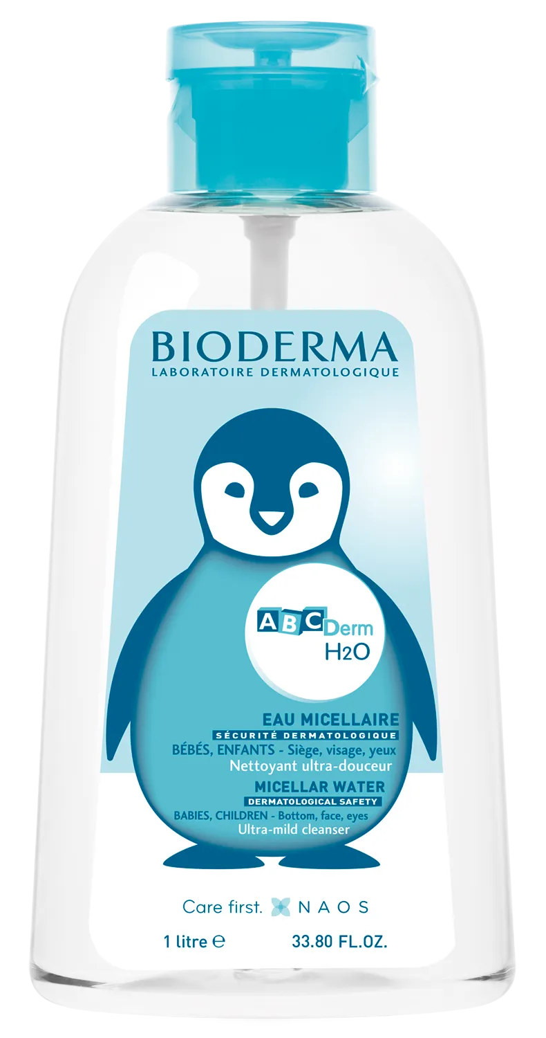 Bioderma Abcderm H2O, płyn micelarny dla dzieci i niemowląt, 1l