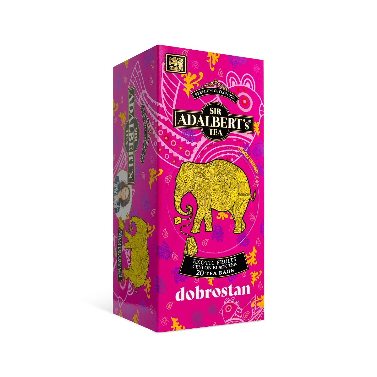 Sir Adalbert's Tea Exotic Fruits herbata czarna Dobrostan, 20 saszetek Exotic Fruits herbata czarna Dobrostan, 20 saszetek