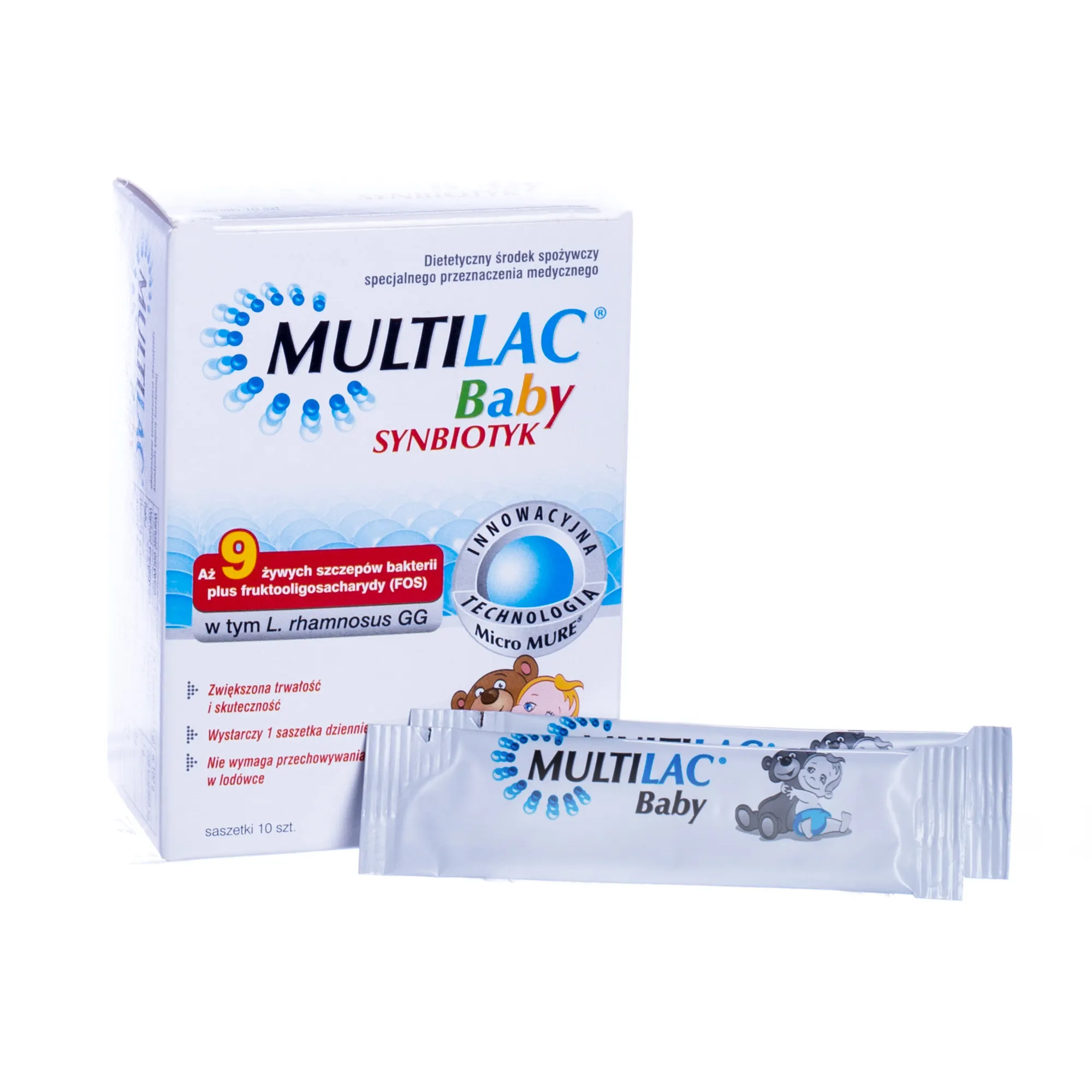 Multilac baby - synbiotyk dla dzieci, 10. saszetek