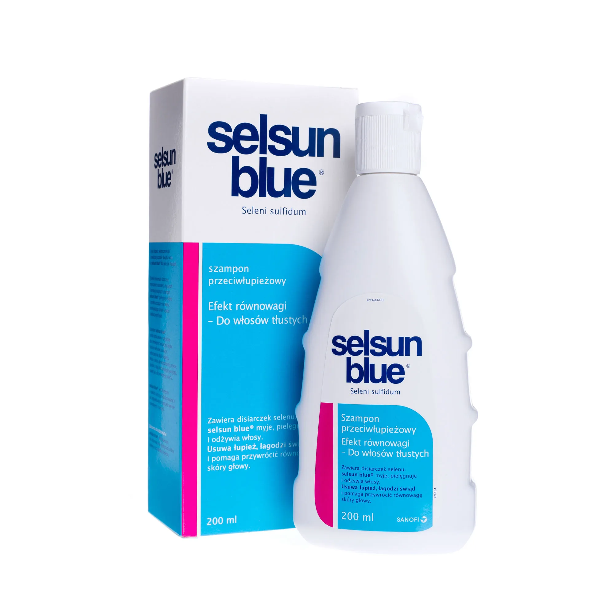 Selsun Blue, szampon przeciwłupieżowy, do włosów tłustych 200 ml