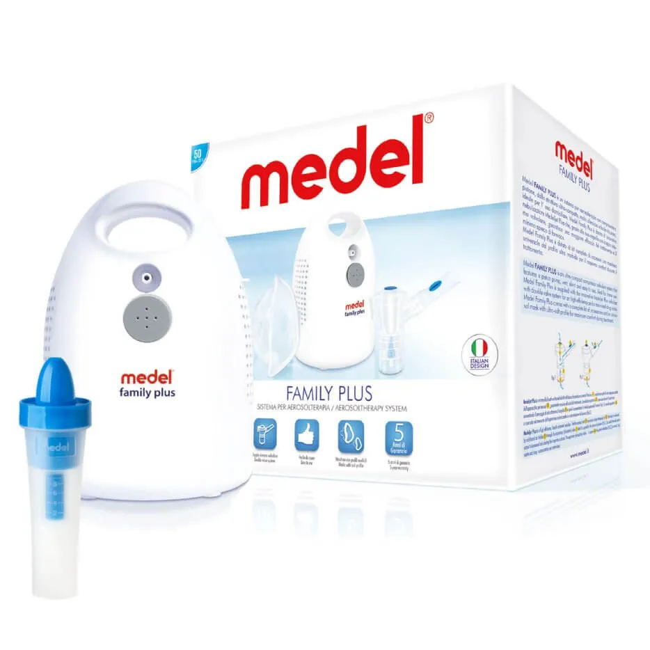 Medel Family Plus, inhalator kompresorowy z dodatkowym nebulizatorem Jet Rhino