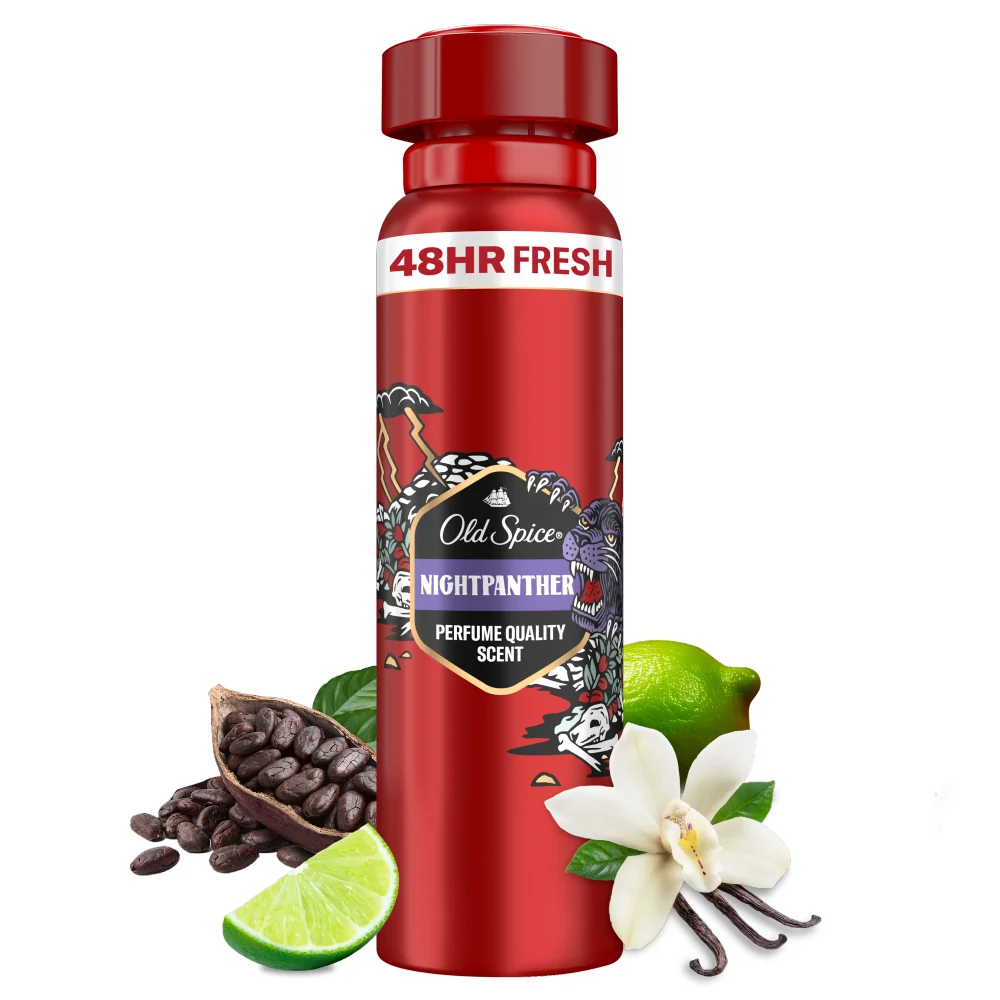 Old Spice Night Panther, Dezodorant w sprayu dla mężczyzn, 150 ml