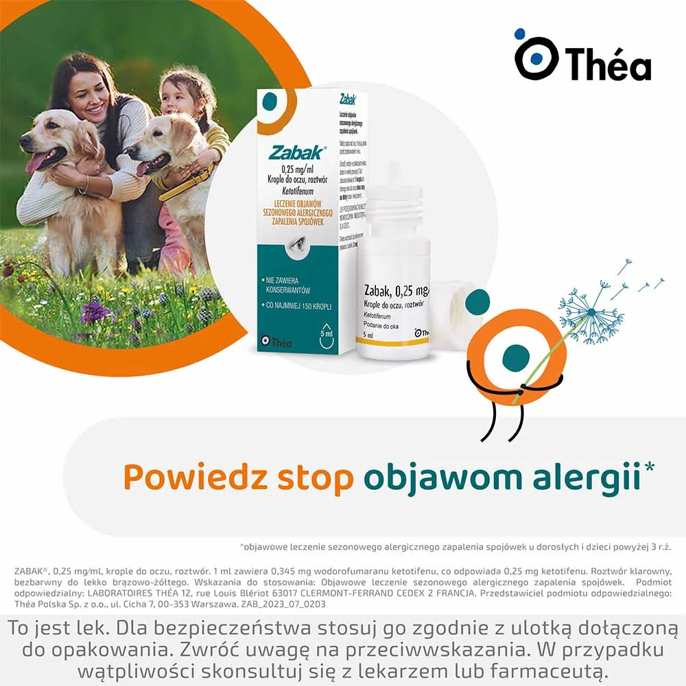 Zabak 0,25 mg/ml, krople do oczu, 5 ml
