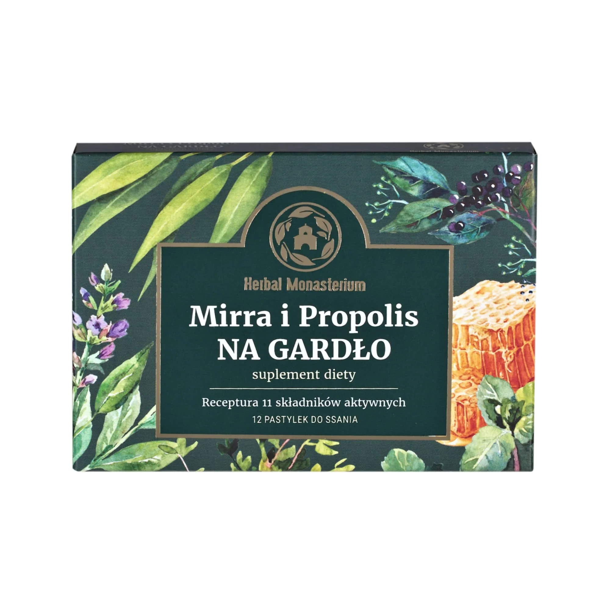 Mirra  i  Propolis, suplement diety, 12 pastylek do ssania 12 pastylek do ssania