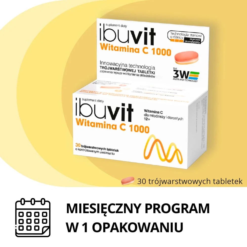 Ibuvit Witamina C 1000 30 tabletek