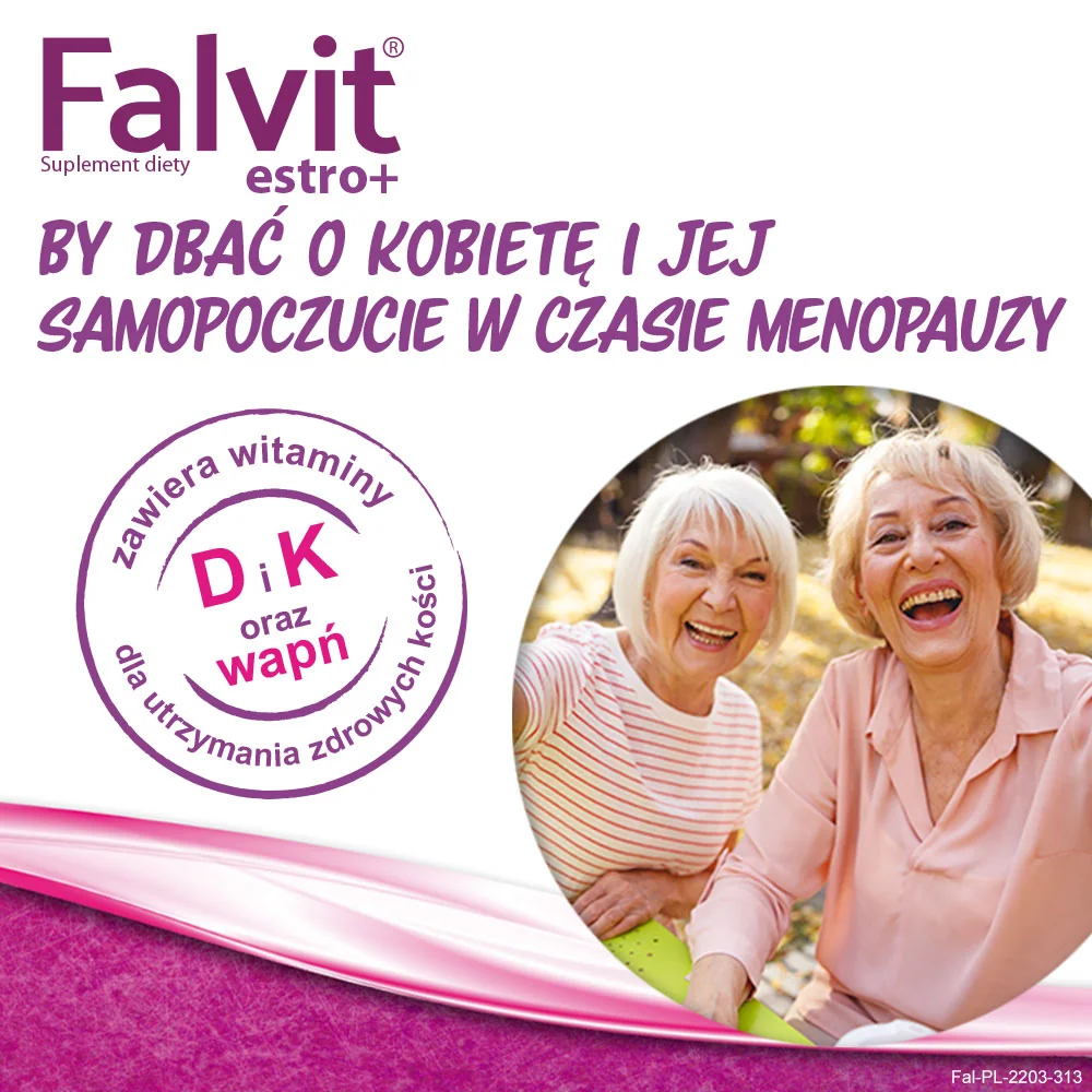 Falvit Estro+ suplement diety, 60 tabletek