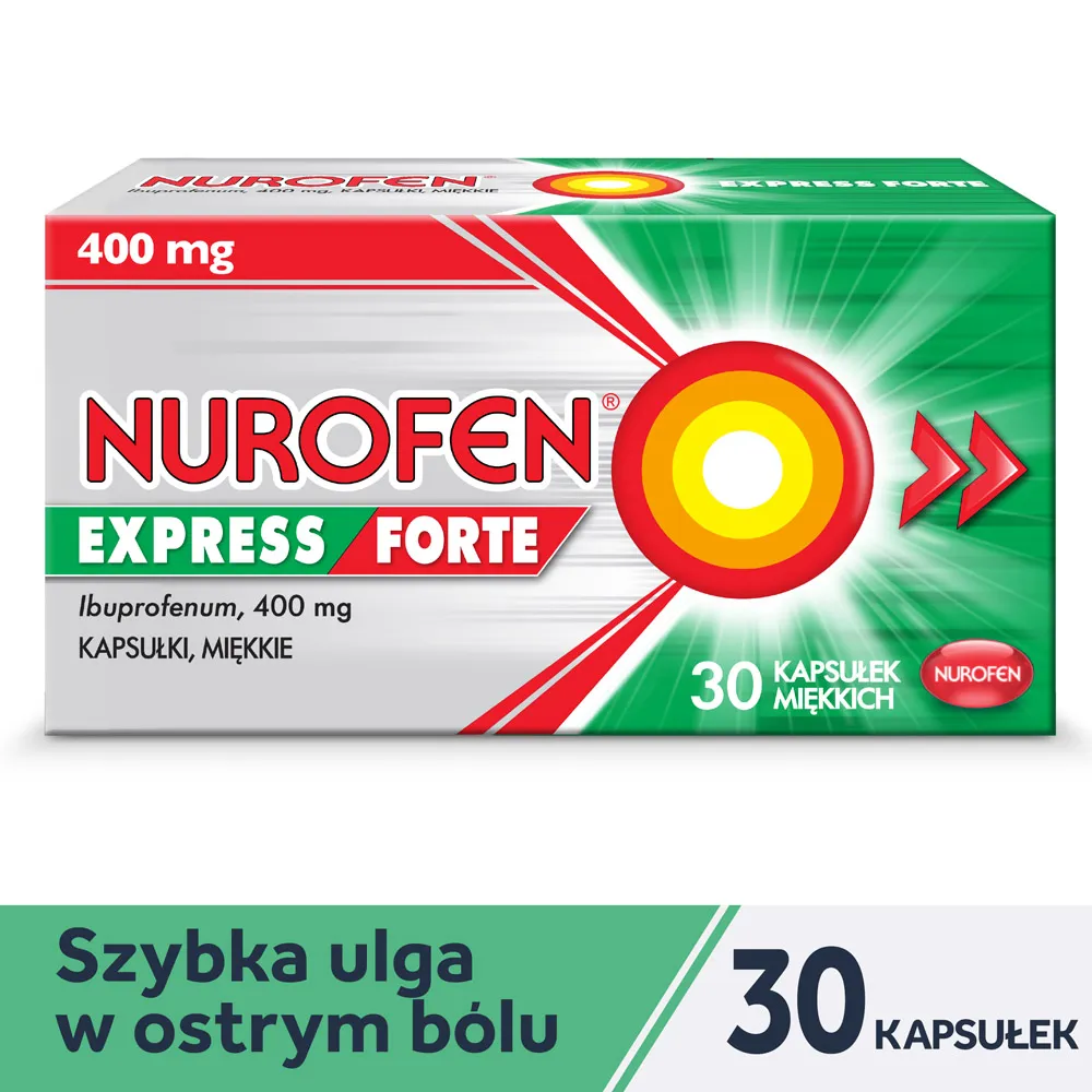 Nurofen Express Forte, 400 mg, 30 kapsułek 