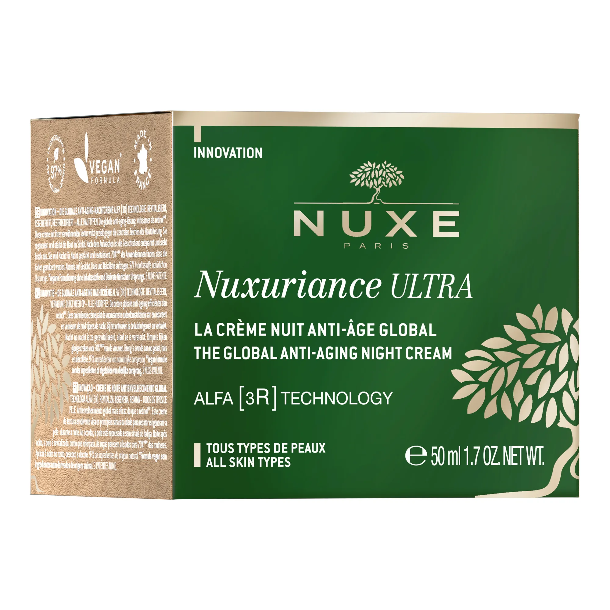 NUXE Nuxuriance Ultra krem do twarzy przeciwstarzeniowy na noc, 50 ml