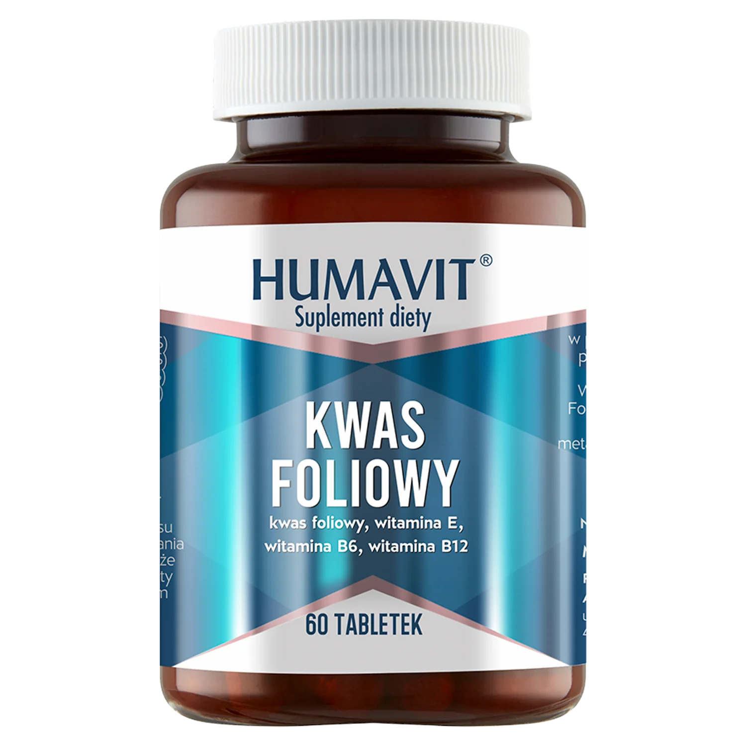 Humavit Kwas Foliowy B6, B12, E 60 tabletek