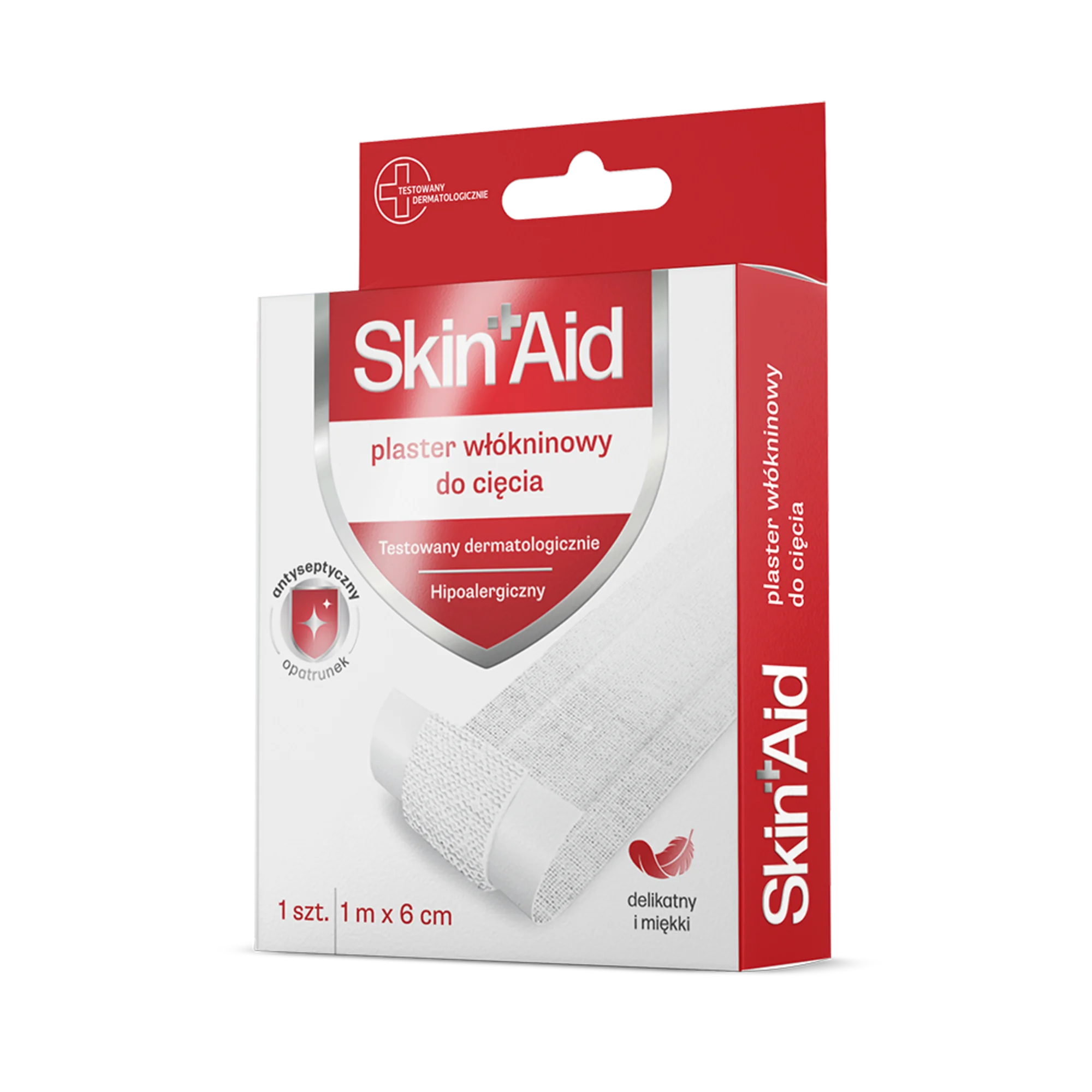 Skin Aid Plaster włókninowy do cięcia 1 m x 6 cm, 1 sztuka