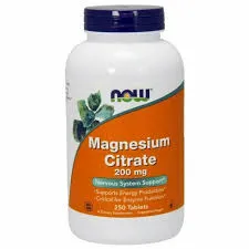Now Foods Magnesium Citrate, suplement diety, 250 tabletek