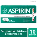 Aspirin, 500 mg, 10 tabletek