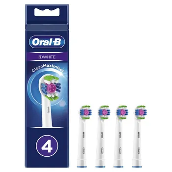 OralB 3D White, końcówki do szczoteczki, EB 3DW 18-4, 4 sztuki 
