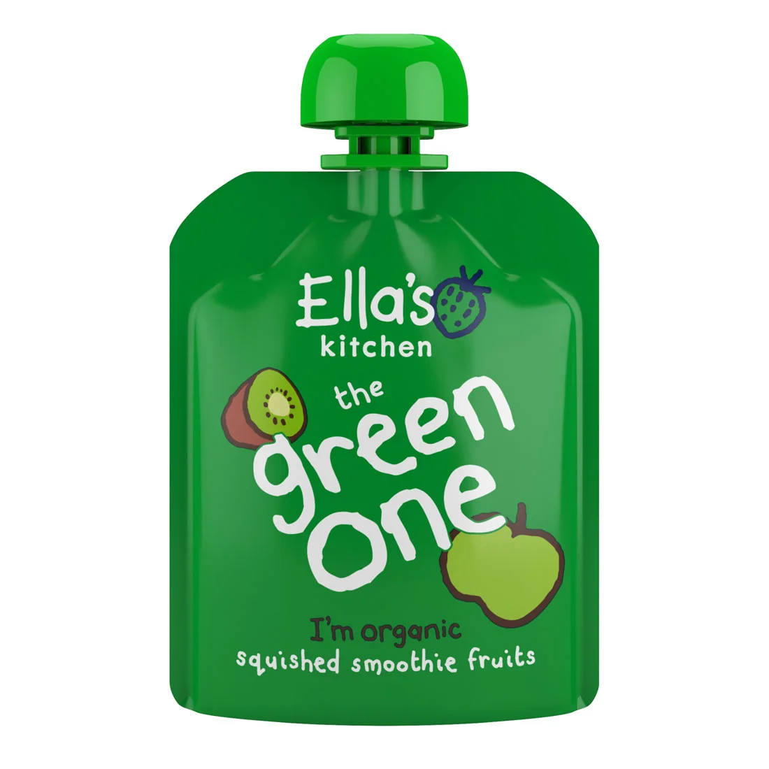 Ella's Kitchen BIO Green One kiwi z jabłkiem i bananem, 5 x 90 g