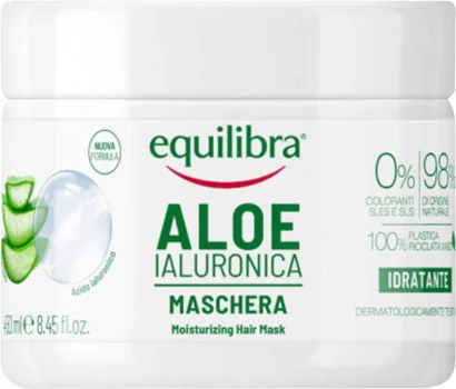 Equilibra Aloe nawilżająca maska do włosów z kwasem hialuronowym