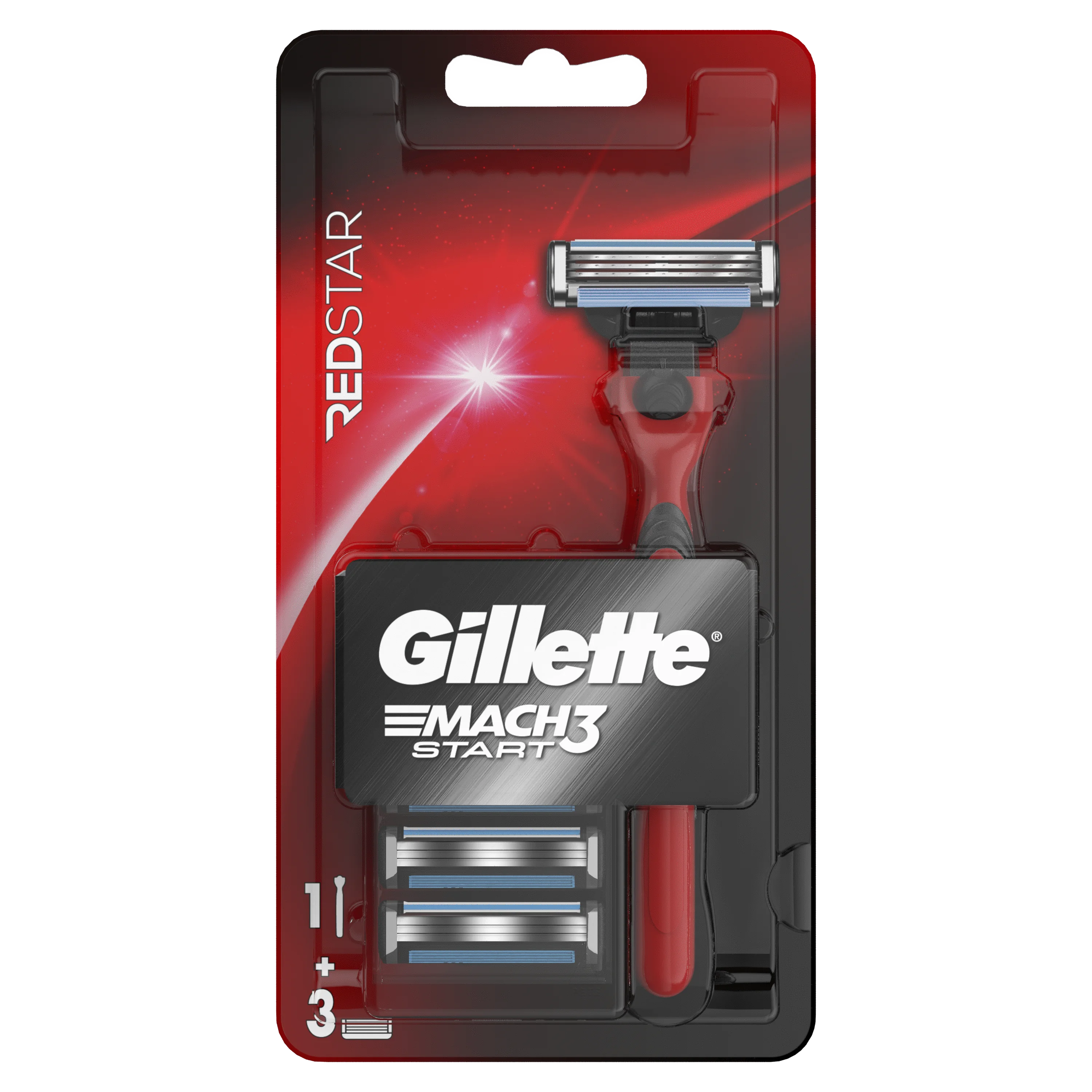 Gillette Match3 Start RedStar maszynka do golenia + wkłady, 1 szt. + 3 ostrza