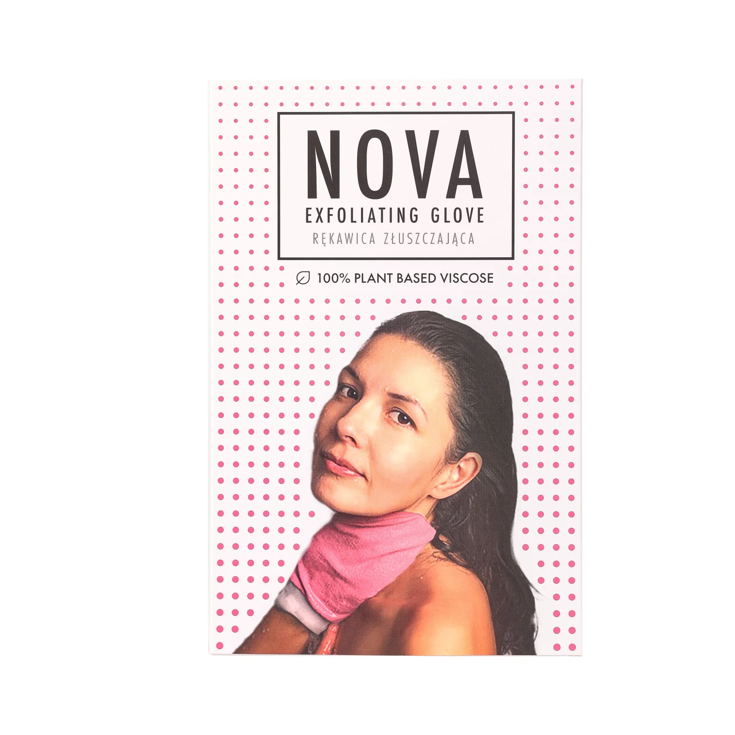 Sister Young Nova pink, złuszczająca rękawica do peelingu ciała, 1 sztuka