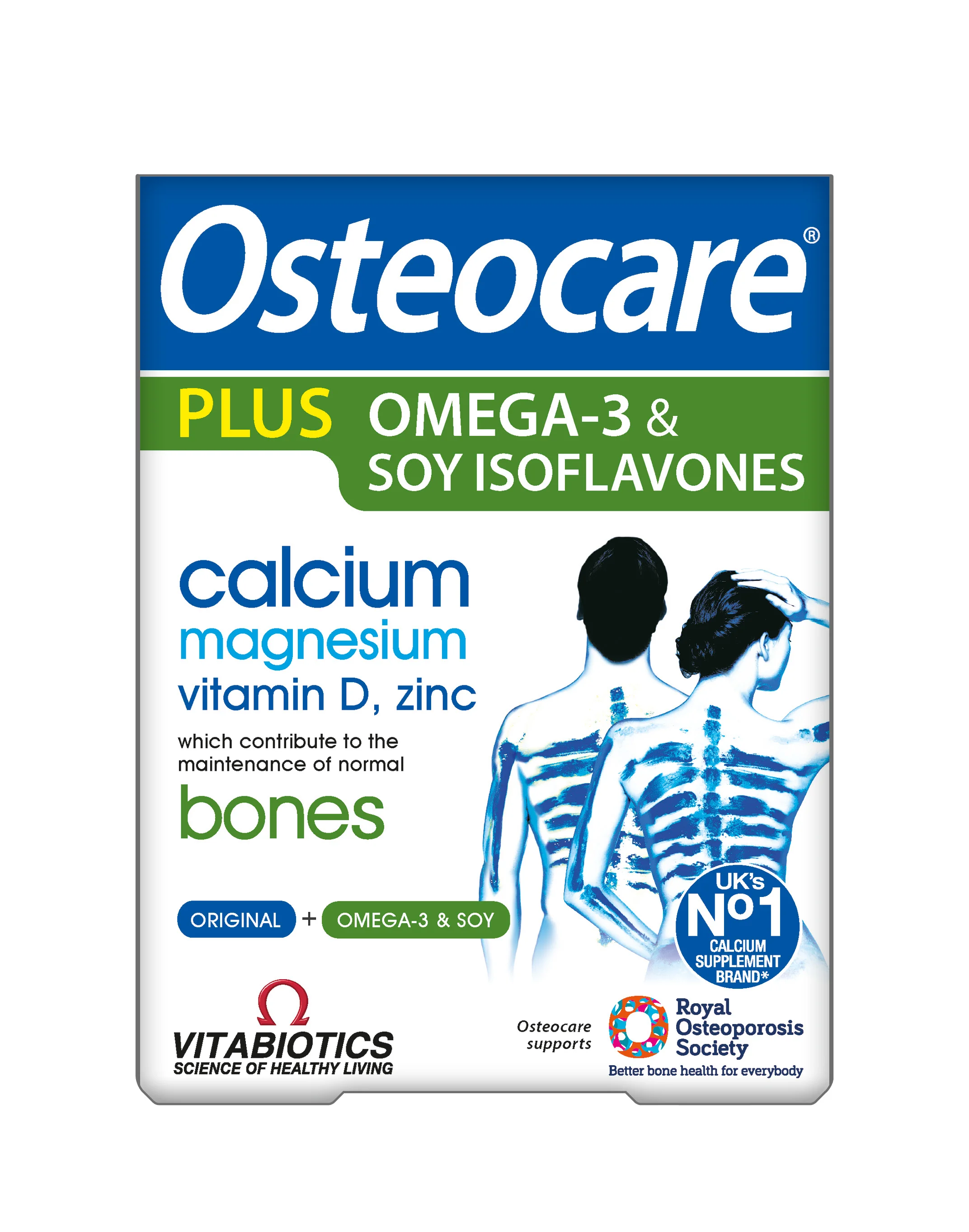 Vitabiotics Osteocare® Plus Omega-3 & Soy Isoflavones 84 tabletki