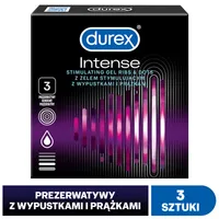 Durex Intense, prezerwatywy, 3 szt.