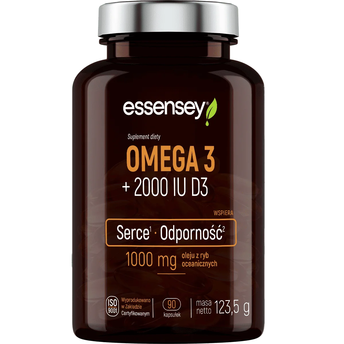 Essensey Omega 3 + 2000 IU D3 90 kapsułek