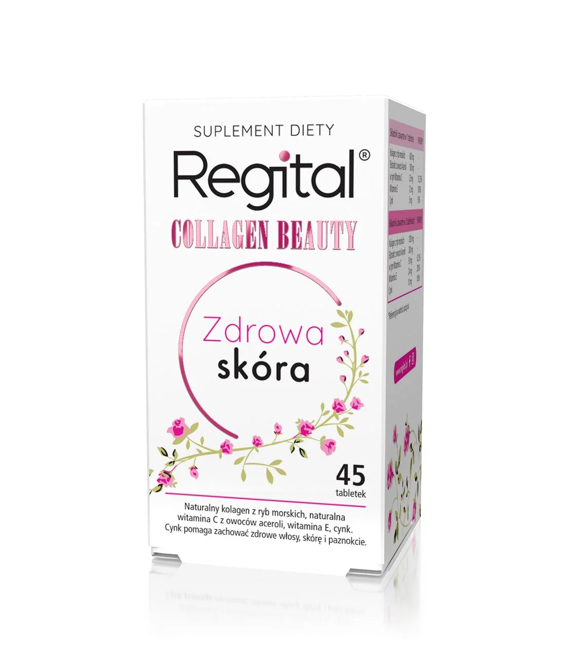 Regital Collagen Beauty 45 tabletek. Data ważności: 31.10.2026