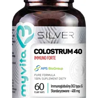 MyVita Silver, Colostrum 40 Immuno Forte, suplement diety, 60 kapsułek