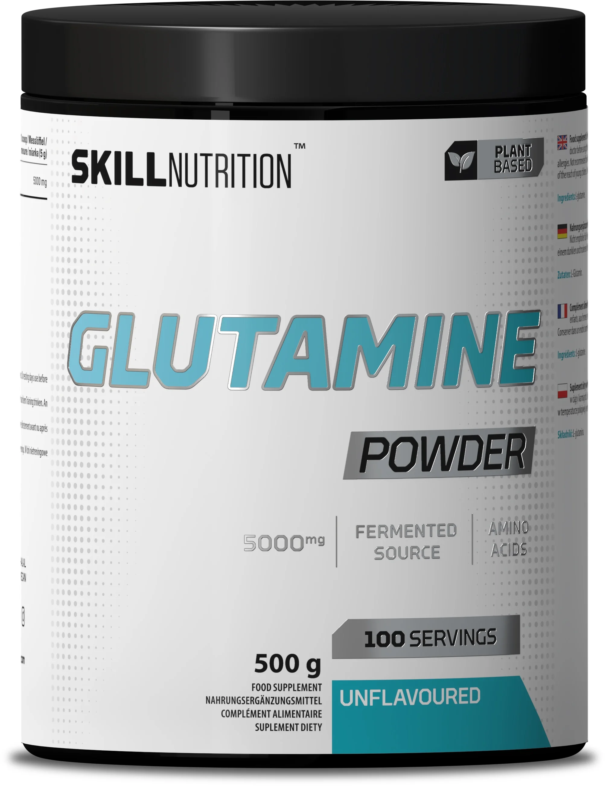 Skill Glutamine bezsmakowy, proszek, 500 g