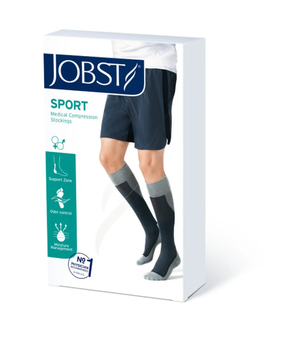 Jobst Sport, podkolanówki CCL1, różowo/szare, rozmiar XL, 1 para