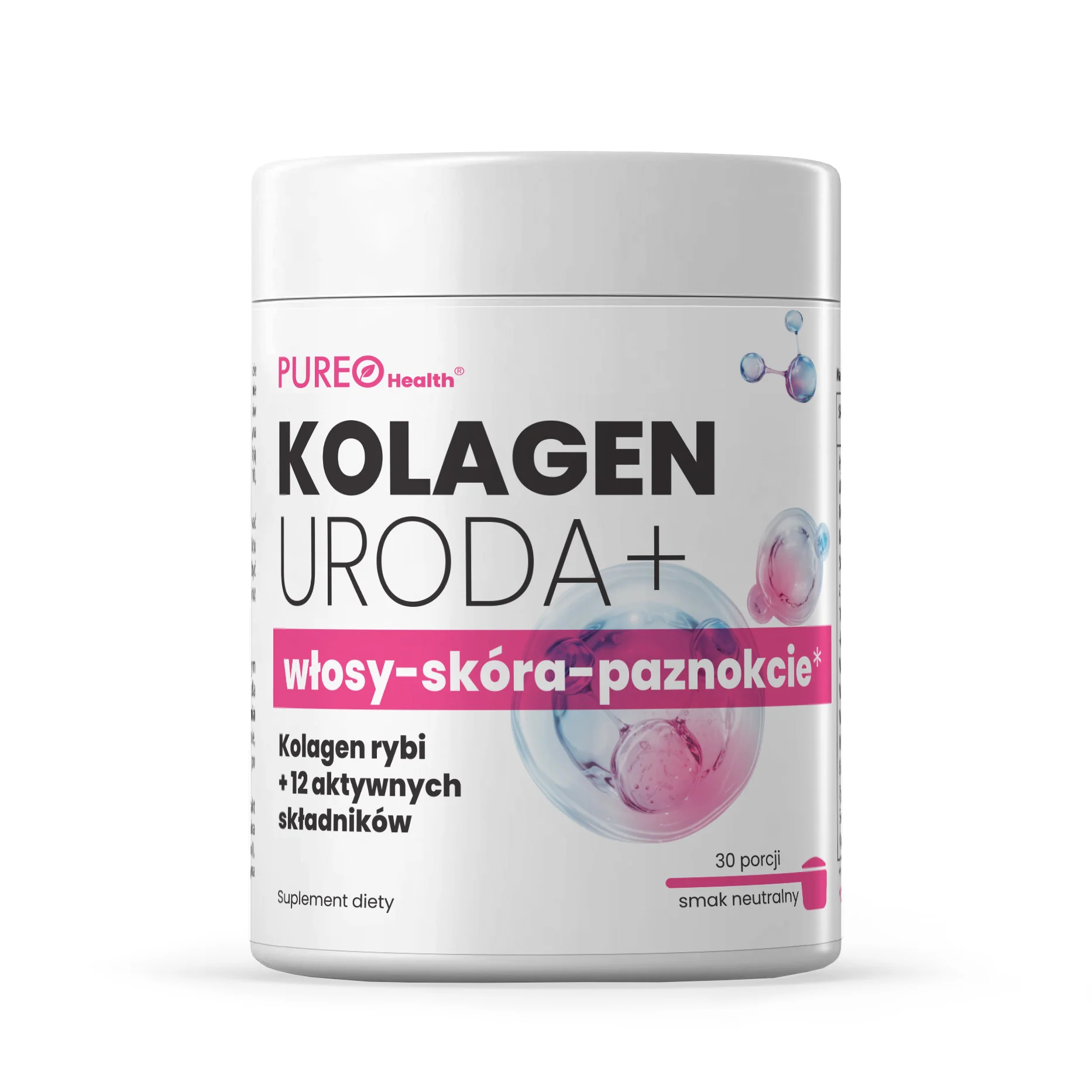 Pureo Health Kolagen Beuaty Formula włosy-skóra-paznokcie 30 porcji, smak neutralny