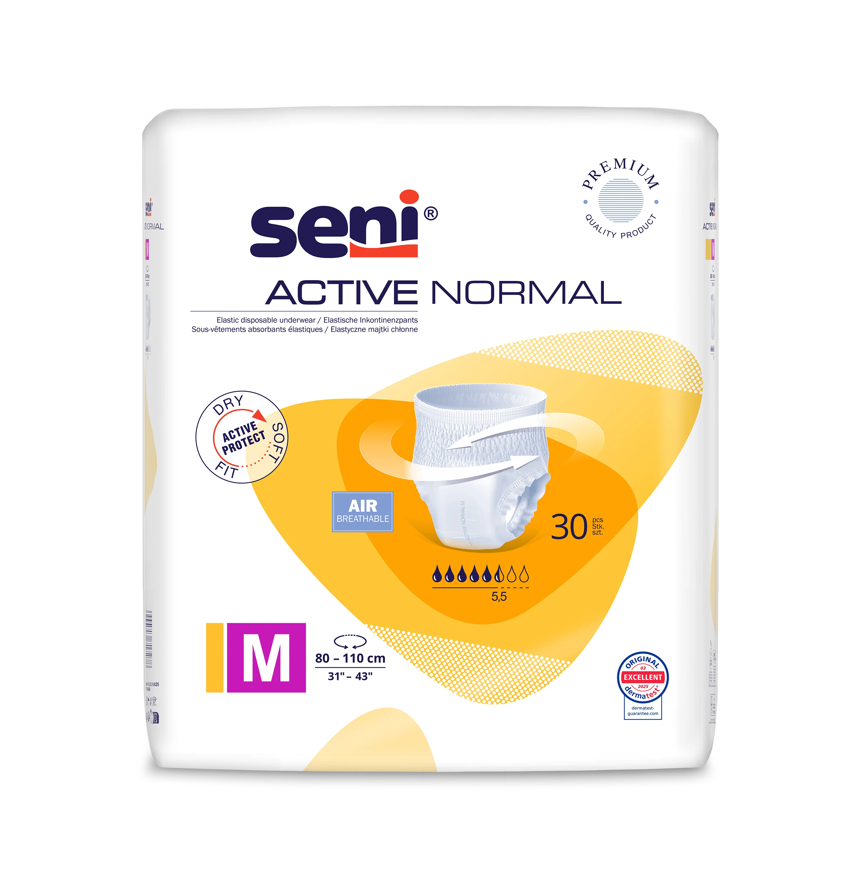 Seni Active Normal majtki chłonne rozmiar M, 30 sztuk