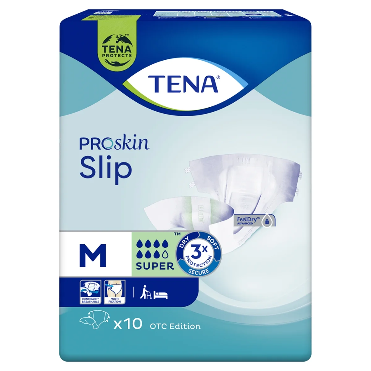 TENA ProSkin Slip pieluchomajtki Super M, 10 sztuk