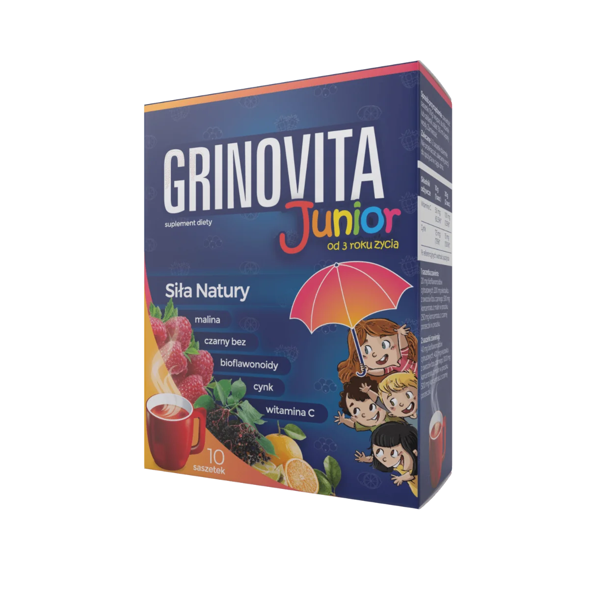 Grinovita Junior suplement diety, 10 saszetek