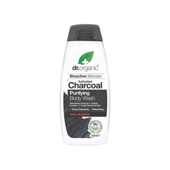 Dr.Organic Charcoal, żel do mycia ciała z organicznym aktywnym węglem drzewnym, 250 ml 