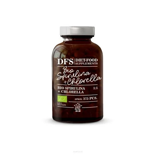 DIET-FOOD Spirulina i Chlorella BIO 375 tabletek