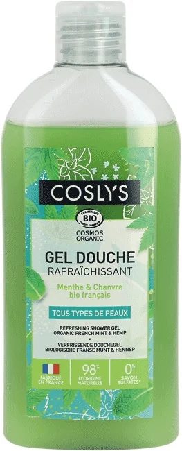 Coslys odświeżajacy żel pod prysznic Mięta i Konopie, 250 ml