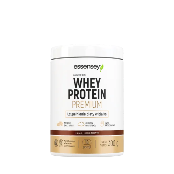 Essensey Whey Protein Premium o smaku czekoladowym, proszek, 300 g