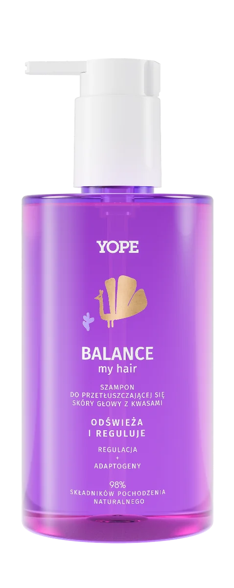 YOPE Balance Szampon do przetłuszczającej się  skóry głowy, 300ml