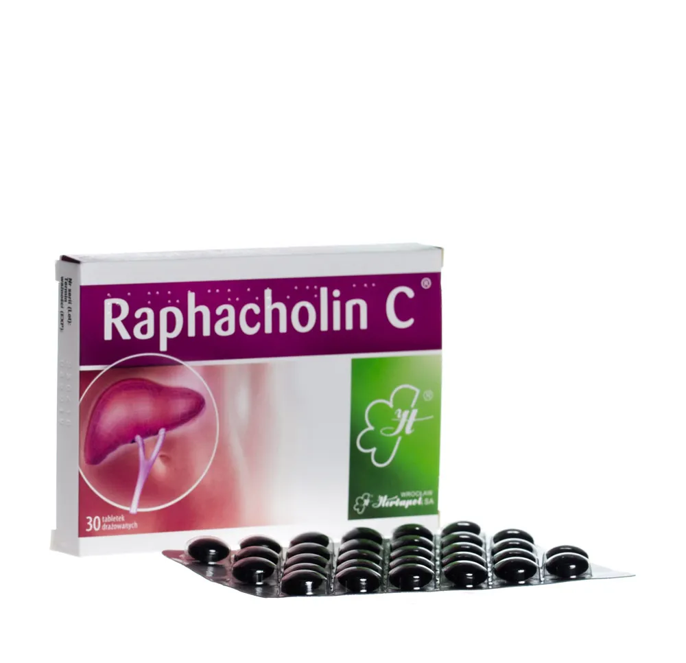 Raphacholin C, 30 tabletek drażowanych 