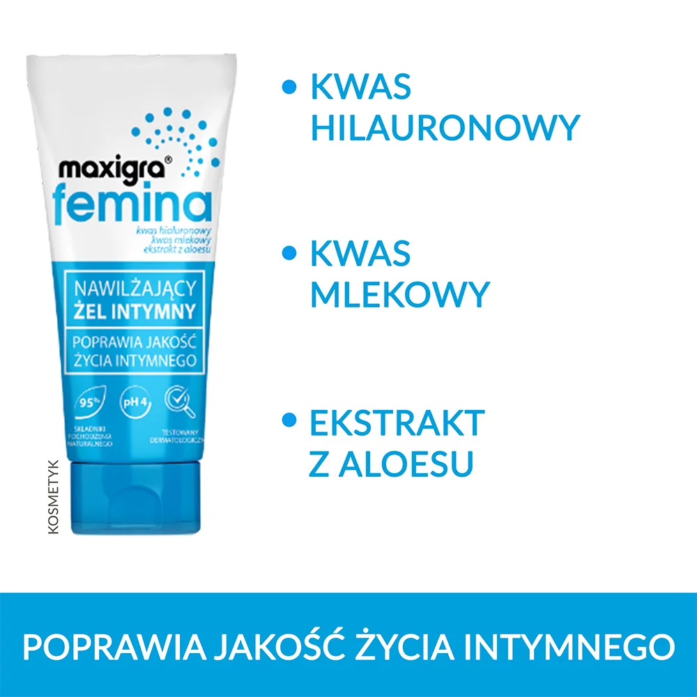 Maxigra femina nawilżający żel intymny, 75 ml