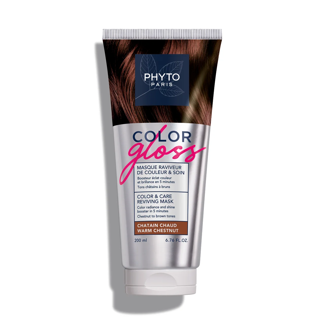Phyto Color Gloss maska koloryzująca, ciepły kasztan, 200 ml
