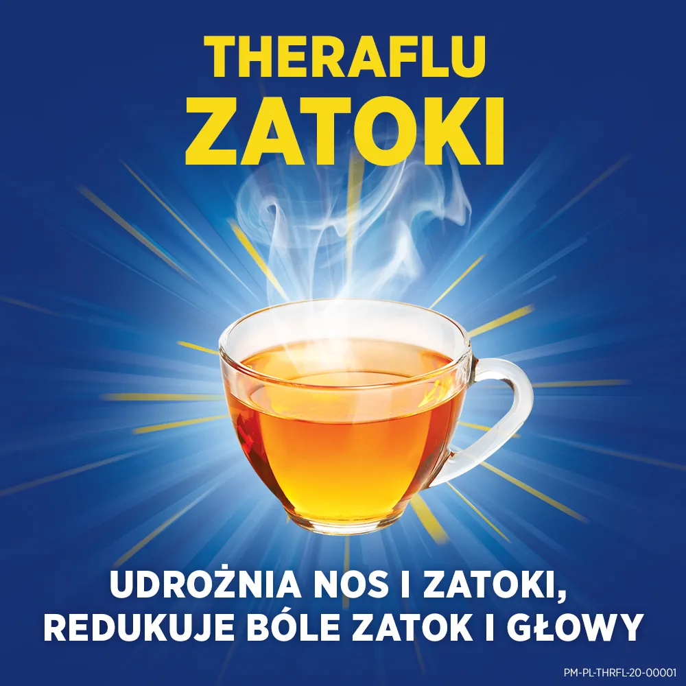 Theraflu Zatoki, 650 mg + 10 mg, 14 saszetek 